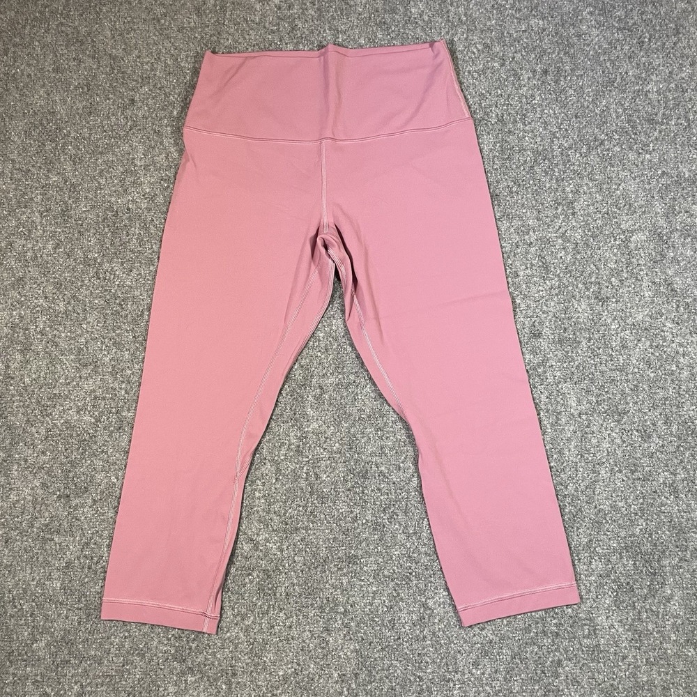 Lululemon Align High Rise Leggings Size 10 Purple Cropped Performance Athleisure